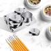 Smilerain 3-Piece Dappen Dish Acrylic Liquid Container Set with 7 Nail Art Brushes and 5 Dotting Pens - Buy Online on GoSupps.com
