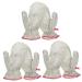 Work Glove 3 Pairs Washing Scrubbing Essentials Plate Dishwashing Bathroom Tool Kitchen Household Rag Washable for Pan Reusable Mittens Dusting Gloves Glove Pot Dishes Bowl of Comf