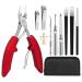 Segbeauty manicure set nail set -10 Party pedicure set foot care professional nail care set feet foot care set professionally cornea manicure tools for at home red elecranon nail clippers 10er Set-B
