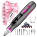 Professional Nail Drill Electric Nail File kit for Acrylic Gel Nails Electric Manicure and Pedicure Tools 10 Speeds Nail Care Gift for Trimmer Grinder Buffer(Black) Black-c