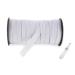 MJMP 1/2 40-Yards White Baraded Elastic Cord/Elastic Band/Elastic Rope/White Heavy Stretch Knit Elastic Spool(White)/Bedspread Band (White  40 Yard) 1/2 Inch 40 Yard White