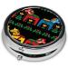 Portable Swedish Dala Horse Pill Box | 3-Compartment Metal Travel Organizer - Buy Online on GoSupps.com