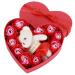 Artificial Rose Flower with Bears Gift Box Soap Flowers for Birthday Valentine ' s Day Mother ' s Day (Red Color Scheme)