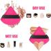 Pimoys 6-Piece Triangle Powder Puff Set | Soft Velour Sponge for Loose Powder & Foundation | Beauty Makeup Tool - Rose Red - Buy Online on GoSupps.com