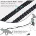 Vivaglory Reflective Waist Dog Leash | Free-Handed Bungee Leash for Medium & Large Dogs | Double Padded Handles | Perfect for Jogging & Training | Adjustable Waist 65-112cm - Black/Turquoise - Buy Online on GoSupps.com