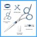 Hairdressing Scissors Kit - Professional Haircutting Set in Blue | Fcysy Thinning & Blending Shears for Hairdressers and Barbers - Buy Online on GoSupps.com