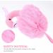 FRCOLOR Flamingo Mesh Shower Loofah Sponge - Pink Bath Pouf Body Scrubber for Kids & Women - Buy Online on GoSupps.com
