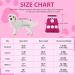 Joytale Dog Sweater - Warm Turtleneck Knitting Clothes for Small Dogs & Cats Cute Flower Design Hot Pink XS - Buy Online on GoSupps.com