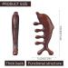 Amaxiu Sandalwood Massage Comb - Wide Teeth Anti-Static Head & Scalp Curber - Buy Online on GoSupps.com