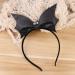 FRCOLOR Bat Headband Hair Hoop Glitter Bat Wing Headband Bat Hair Hoop Black Ears Headband for Halloween Cosplay Girls Adults(Black) - Buy Online on GoSupps.com