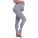 Amorbella Maternity Leggings Over Bump Cotton Soft Pants Yoga Pajama XL Light Gray