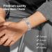 Jeroot Magnet Hard Band - Pure Titan-Power Men's Magnetic Bracelet for Health - Adjustable 3500 Gauss Silver Closure Bracelet - Buy Online on GoSupps.com