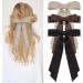REYIN-CHHN Hair Bows for Women Hair Ribbons with Metal Alligator Clips Coquette Bows Preppy Teen Girl Gifts Trendy Stuff Cute Hair Accessories Aesthetic Things (black brown khaki) - Buy Online on GoSupps.com
