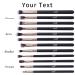 MSQ Custom Eye Make-up Brush Set | Personalized 12-Piece Engraved Rose Gold Set for Eyeshadow Eyebrows & Eyeliner | Perfect Gift - Buy Online on GoSupps.com