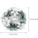 HOMSFOU 2pcs Christmas Wreath Decorative Wreath Christmas Front Door Wreath Winter Wreath Holiday Wreaths Harvest Wreath Rustic Holiday Door Wreath Xmas Reef Artificial Pvc Merry Christmas - Buy Online on GoSupps.com