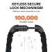 Sportneer Bike Chain Lock Heavy Duty 5-Digit Resettable Combination for Bikes, Bicycles, Scooters - Anti-Theft Security for Door, Gate, Fence - 3.6ft Black - Buy Online on GoSupps.com