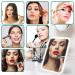 Wobsion Rechargeable LED Makeup Mirror | Touch Screen Vanity Mirror with Light | 360 Rotation Desk Mirror | Dimmable Cosmetic Mirror - Portable Travel Makeup Gift for Women - Buy Online on GoSupps.com