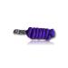Leading knit with panic hooks for horse - binding trick in different stylish designs leading leash tie rope pony donkey goat (purple)