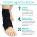 Vive Sprained Ankle Brace - Compression Support for Men & Women | Neoprene Stabilizer for Sports Tendonitis & Heel Spur - Right/Left Foot Immobilizer - Buy Online on GoSupps.com