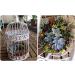 Pet Show Round Birdcage Wall Decor 9.8 & 13.8 - Small Birds Wedding Party Indoor/Outdoor Decoration - Black/White/Bronze - Pack of 1 (S, Black) - Buy Online on GoSupps.com