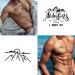 Sleek and Stylish: Tattoonova 6 Sheets Temporary Mountain and Pine Tree Tattoos for Women - Perfect for Parties and Events - Body and Face Sleeve Fake Tattoos - Buy Online on GoSupps.com