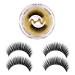 New Reusable Self Adhesive Eyelashes 4pcs  Reusable Long Extension False Eyelashes without Glue and Magnetic  Waterproof Lashes Natural Look for Makeup