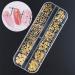 Ranvi 3000 Pieces(5 Boxes) Nail Art Rhinestone Set Nail Ornaments Style1 Gold rivet - Buy Online on GoSupps.com