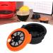  TOPINCN TOPINCN Reusable Coffee Capsules Refillable Pod Kit with Brush and Spoon Ground Coffee Filter Cup Home Cartridge Accessories for Kitchen Station (Orange 180ML) - Buy Online on GoSupps.com
