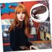 NUSITOU Piece Air Fringe Bangs Wispy Fringe Bangs Clip on Bangs Brown Clip in Hair Extensions Real Human Hair Wispy Bangs Wig Bangs Hair Clip Ponytail Miss Artificial Hair Accessories 18.00X6.50X0.50CM Brown - Buy Online on GoSupps.com