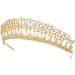 Wedding Tiara - Vofler Pearl Crown & Crystal Rhinestone Headband for Brides Flower Girls & Pageants | Gold Princess Costume Accessory - Buy Online on GoSupps.com