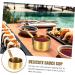 Zerodeko Metal Bowls 2pcs Sauce Milk Cup 304 Stainless Steel Sauce Plate Household Milk Warmer Pot 8.5X5.3X3.2CMx2pcs Goldenx2pcs - Buy Online on GoSupps.com