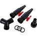 Aquafort 3-Way Valve Y-Water Divider 25/32/38mm | Adjustable for Water Ornaments & Waterfalls | Includes 2 Ball Cocks | Easy Hose Connection | Black - Buy Online on GoSupps.com