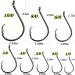 200Pcs DAMIDEL Octopus Fishing Hooks | Forged Steel | Barbed Design | Off-Set Point | Closed Eye | Mixed Sizes 10/0 to 1/0 - Buy Online on GoSupps.com