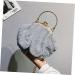Alipis 2 Pcs Single Shoulder Bag Crossbody Bag Metal Chain Bag Plush Bag Handbag Fur Bag Messenger Bag Wild - Buy Online on GoSupps.com