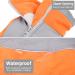 Shop Waterproof Fleece Dog Jacket - Warm Winter Coat for Small Dogs | Stylish Orange Dog Clothing for Autumn & Winter - Buy Online on GoSupps.com
