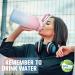 GXCROR 2L BPA-Free Sports Drinking Bottle | Leak-Proof Time Marked Portable Handle | Gym School Outdoor Office | Pink & Blue - Buy Online on GoSupps.com