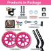 Flash Mute Big Wheel Training Wheels for Kids Bike | Fits 12-20 inch Single Speed Bicycle | ROSE - Buy Online on GoSupps.com