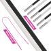 10 Pcs Drawstring Cords w/ Easy Threaders | Pink Flex Drawstring Threaders for Hoodies, Pants, Shoes | 5 Black & 5 White - Buy Online on GoSupps.com