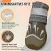 Slowton Dog Shoes - Breathable Paw Protection Boots with Non-Slip Sole for Small Medium & Large Dogs | 4 Adjustable Reflective Velcro Fasteners - Size 2 (4.5 cm Width) - L.Hellbraun - Buy Online on GoSupps.com