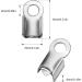 304 Stainless Steel Fold Over Cord Ends 3x8mm - 100 Pieces | Jewelry Making Connectors - Buy Online on GoSupps.com