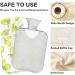 NAANLE 1L Transparent Heat Bottle with Watercolor Grapes | Hot Water Bottle for Bed Hand & Feet | Pain Relief & Heat Therapy - Buy Online on GoSupps.com