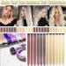 12 Pcs Colored Hair Extensions Colorful Clip in Hair Extensions 22 inch Synthetic Straight Hair Extensions for Kids Girls Women Brown - Buy Online on GoSupps.com