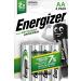 Energizer RCAA1300 Rechargeable Batteries (x4) AA 1300mAh S625