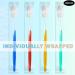 100 Pack Disposable Travel Toothbrush Set - Individually Wrapped Medium Soft Bristle Toothbrushes for Adults Kids - 4 Colors - Travel Toiletries - Buy Online on GoSupps.com