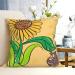 YYHHAOFA Sunflower Seeds and Sunflowers Prints Universal Pillowcase for All Seasons 18"x18" : Soft and Comfortable Suitable for car Sofa Black 18 x 18-Inch - Buy Online on GoSupps.com