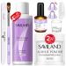 Saviland Acrylic Nail Kit - 60g Clear Acrylic Powder and 120ml Acrylic Liquid Set with Non-Acid PH Bond Acrylic Nail Brush for Acrylic Powder UV Nail Gel Polish and Nail Extension Acrylic Nail Kit-A1