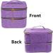 Sac Pour Vernis Semi Permanent 30 bouteilles Portable Double couche vernis ongles sac de rangement organisateur voyage huile essentielle bo te de rangement multi-fonction sac de rangement 18 cm * 20 Gris - Buy Online on GoSupps.com