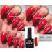 Bluesky GEL NAIL POLISH RED Pillar Box Red Hollywood Red Carpet 80521 Nail UV LED Soak Off 10ml