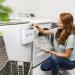 Laundry Room Trash Can - Magnetic Lint Bin for Easy Laundry Cleanup - Stylish White Lint Holder - Keep Your Space Tidy - Buy Online on GoSupps.com