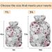 NAANLE Cherry Blossom Hot Water Bottle - 2L Transparent Heat Bottle for Back Pain Relief & Cold Therapy - Hand & Foot Warmer - Buy Online on GoSupps.com